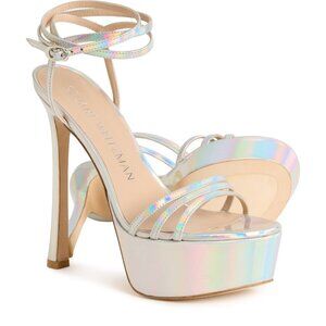 Stuart Weitzman Made in Spain Soiree 145 Platform Sandals - Patent Leather